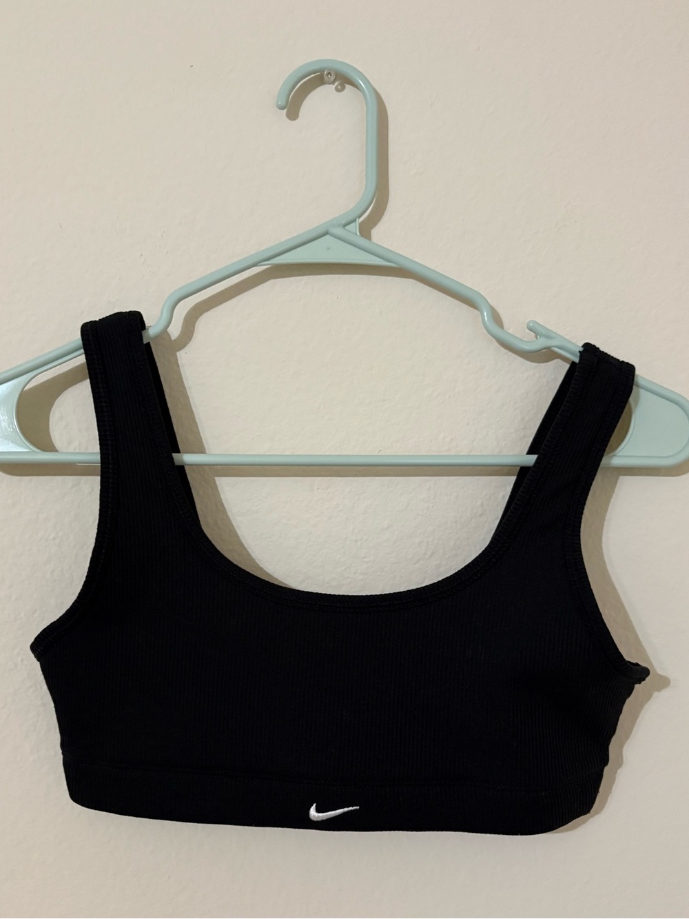 Nike Alate Dri-FIT Ribbed Sports Bra Black XS Minimal Support